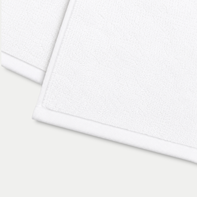 Gästehandtuch Zero-Twist Baumwolle 30x30 cm (4 Stk.) | Weiß