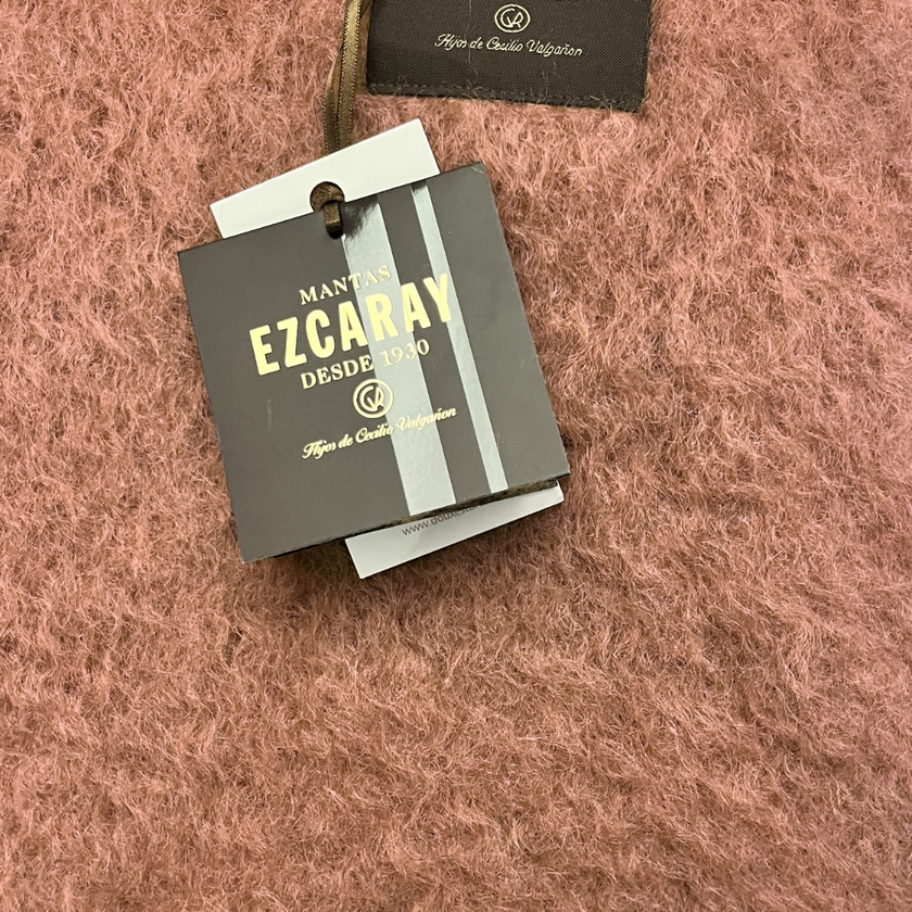 Ezcaray Mohair Plaid - Altrosa 260x240 cm