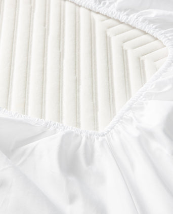 Spannbettlaken ägyptische Baumwolle Perkal 400TC | Weiß | Outlet Egyptisch Katoen Hoeslaken | Percal | Hotelkwaliteit | Wit