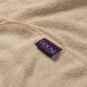 Baby-Badeponcho Zero-Twist-Baumwolle mit Bestickung | Latte