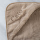 Baby-Badeponcho Zero-Twist-Baumwolle mit Bestickung | Latte