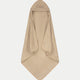 Baby-Badeponcho Zero-Twist-Baumwolle mit Bestickung | Latte