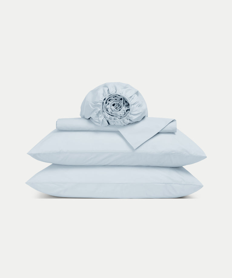 Bettbezug-Set & Spannbettlaken Perkal Pastel Blue