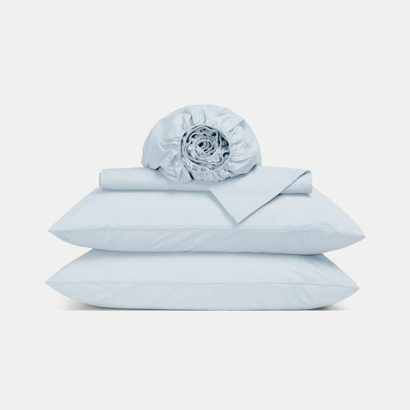 Bettbezug-Set & Spannbettlaken Perkal Pastel Blue