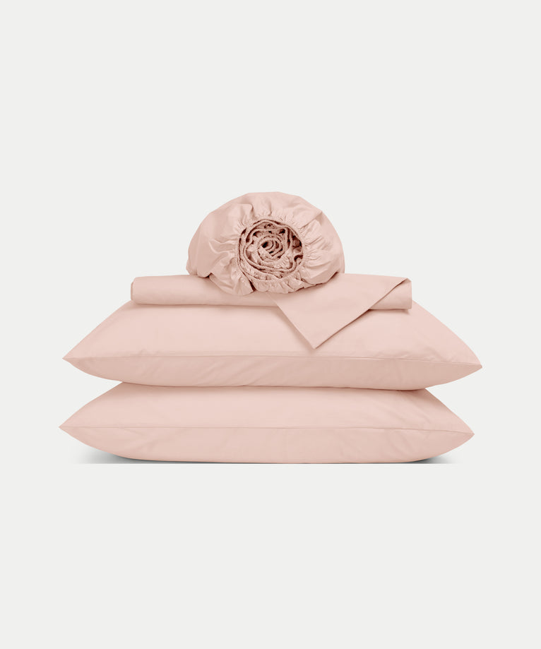 Bettbezug-Set & Spannbettlaken Perkal Blush Pink