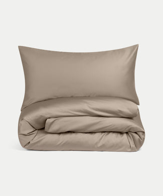 Bettbezug-Set ägyptische Baumwolle Satin 400TC | Champagner Bettbezug-Set ägyptische Baumwolle Satin 400TC | Champagner