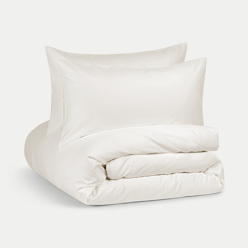 Bettbezug-Set ägyptische Baumwolle Satin 400TC | Cream