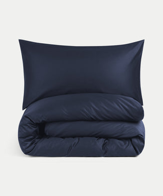 Bettbezug-Set ägyptische Baumwolle Satin 400TC | Harbour Blue DOUXE Harbour Blue Dekbedovertrekset