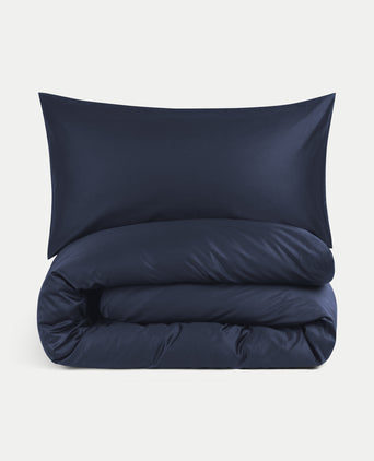 Bettbezug-Set ägyptische Baumwolle Satin 400TC | Harbour Blue DOUXE Harbour Blue Dekbedovertrekset