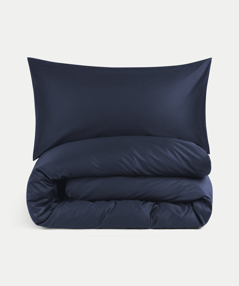 Bettbezug-Set & Spannbettlaken Satin Harbour Blue