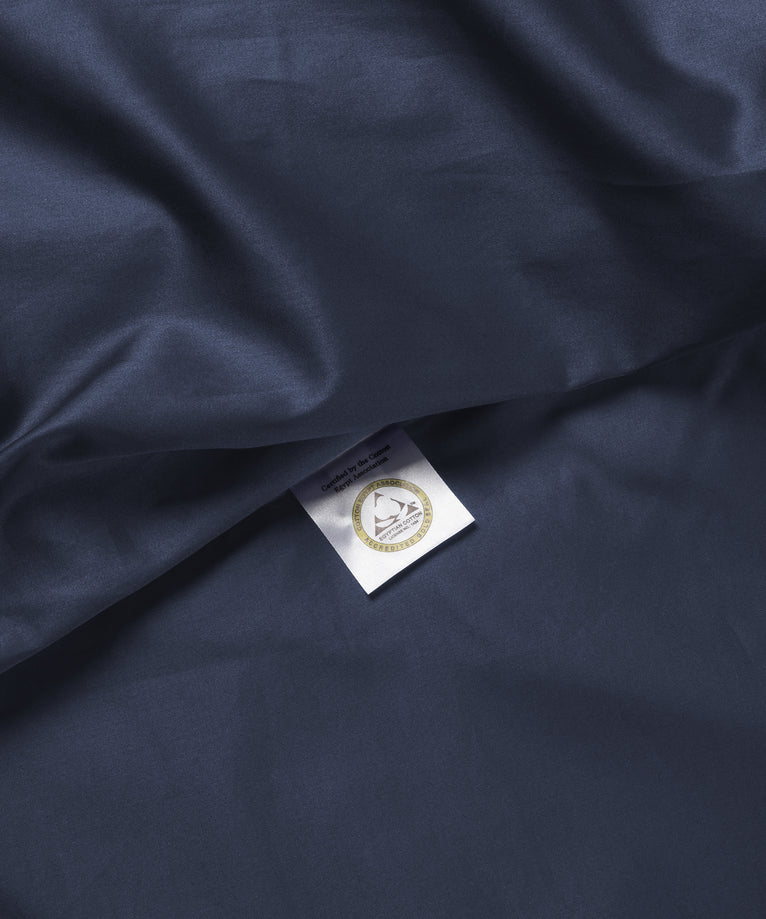 Kissenbezug ägyptische Baumwolle 400TC Satin | Harbour Blue
