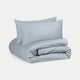 Bettbezug-Set ägyptische Baumwolle Satin 400TC | Misty Blue