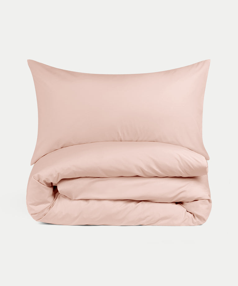 Bettbezug-Set & Spannbettlaken Perkal Blush Pink