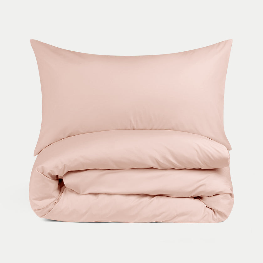 Bettbezug-Set & Spannbettlaken Perkal Blush Pink