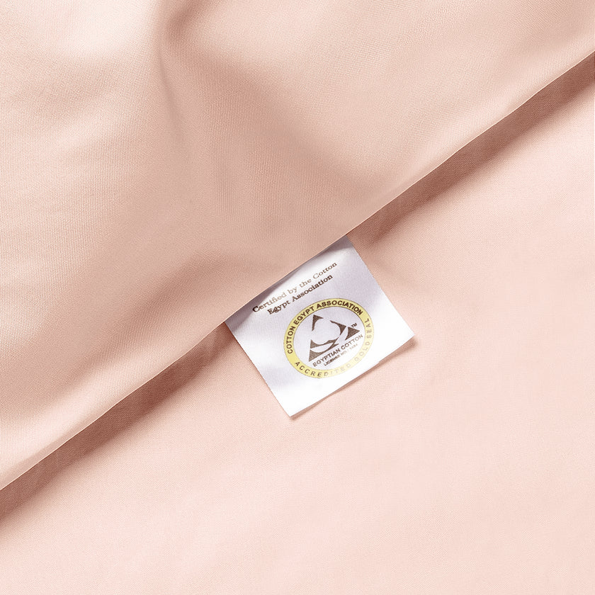 Bettbezug-Set ägyptische Baumwolle Perkal 400TC | Blush Pink