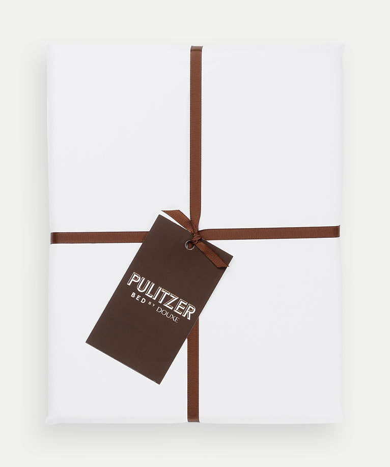 Pulitzer Bettbezug-Set ägyptische Baumwolle Satin 400TC | Weiß