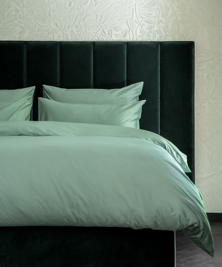 Bettbezug-Set ägyptische Baumwolle Satin 400TC | Sage Green