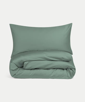 Bettbezug-Set ägyptische Baumwolle Satin 400TC | Sage Green Bettbezug-Set ägyptische Baumwolle Satin 400TC | Sage Green