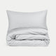 Kinderbettbezug ägyptische Baumwolle Perkal 400TC Silver Grey - Petit Hôtel