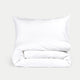 Pulitzer Bettbezug-Set ägyptische Baumwolle Satin 400TC | Weiß