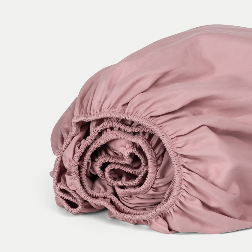 Bettbezug-Set & Spannbettlaken ägyptische Baumwolle Satin | blush pink