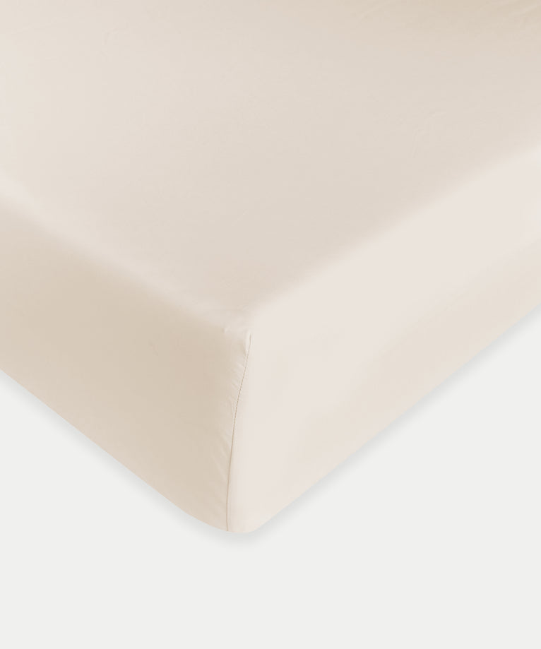 Bettbezug-Set & Spannbettlaken Perkal Chalk White