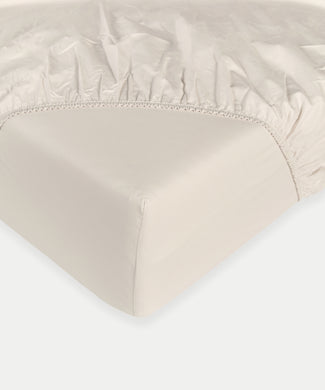 Spannbettlaken Àgyptische Baumwolle Perkal 400TC | Chalk White Spannbettlaken Àgyptische Baumwolle Perkal 400TC | Chalk White