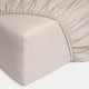 Spannbettlaken 100% gewaschenes Leinen | Oat