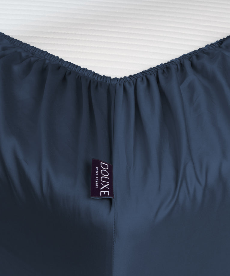 Bettbezug-Set & Spannbettlaken Satin Harbour Blue