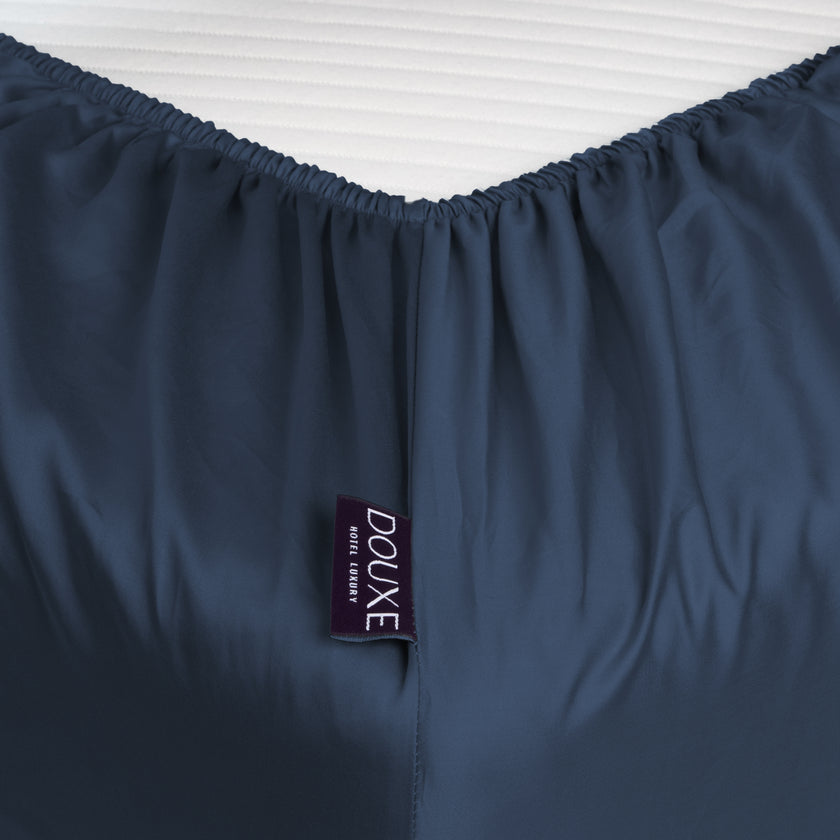 Bettbezug-Set & Spannbettlaken Satin Harbour Blue