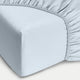 Spannbettlaken ägyptische Baumwolle Perkal 400TC | Pastel Blue
