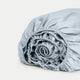 Spannbettlaken ägyptische Baumwolle Perkal 400TC | Pastel Blue