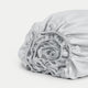 Spannbettlaken ägyptische Baumwolle Satin 400TC | Silbergrau