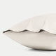 2er-Set Kissenbezüge ägyptische Baumwolle Perkal 400TC | Chalk White