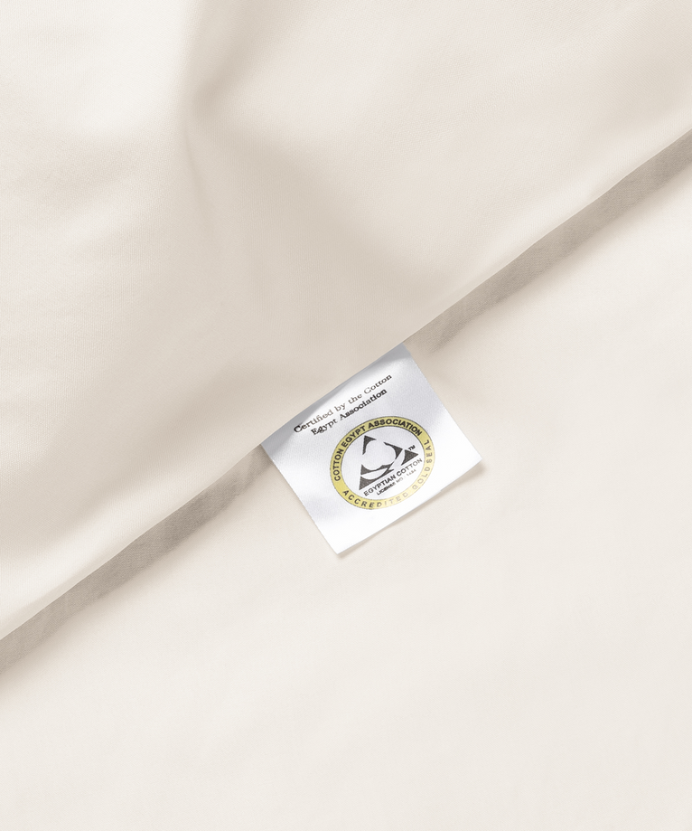 Kinder-Kissenbezug ägyptische Baumwolle 400TC Perkal Chalk White - Petit Hôtel