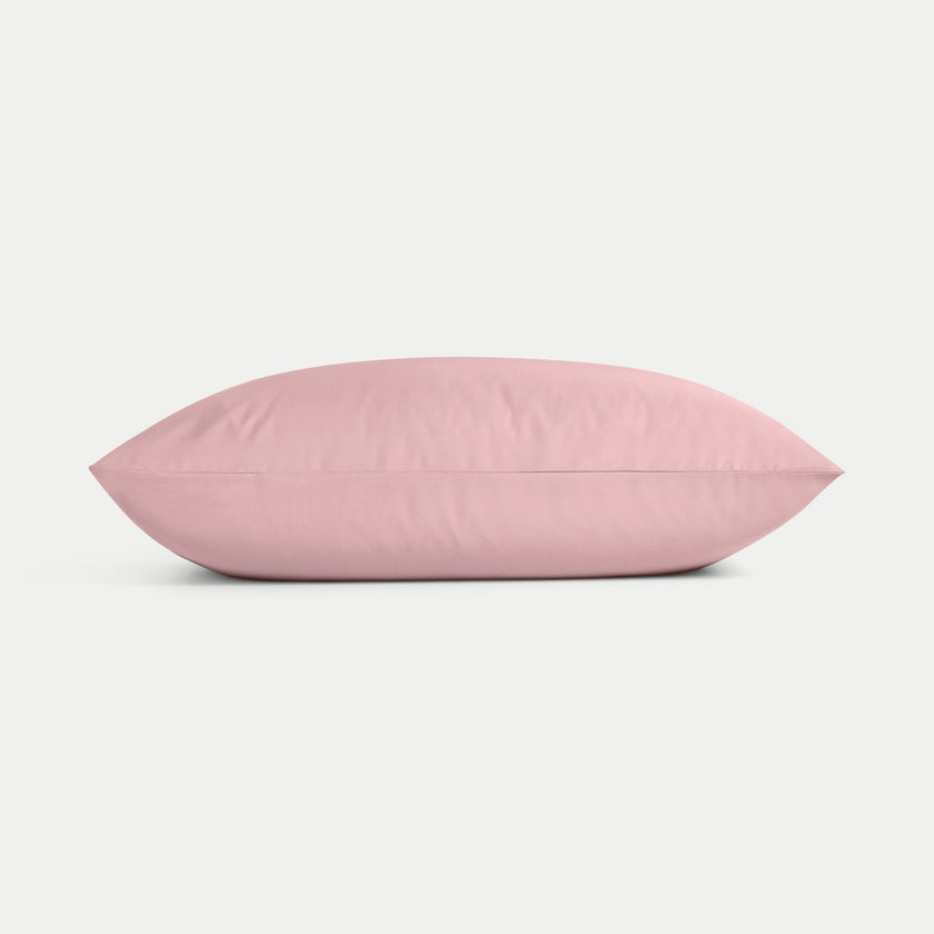 Kinder-Kissenbezug ägyptische Baumwolle 400TC Satin blush pink - Petit Hôtel