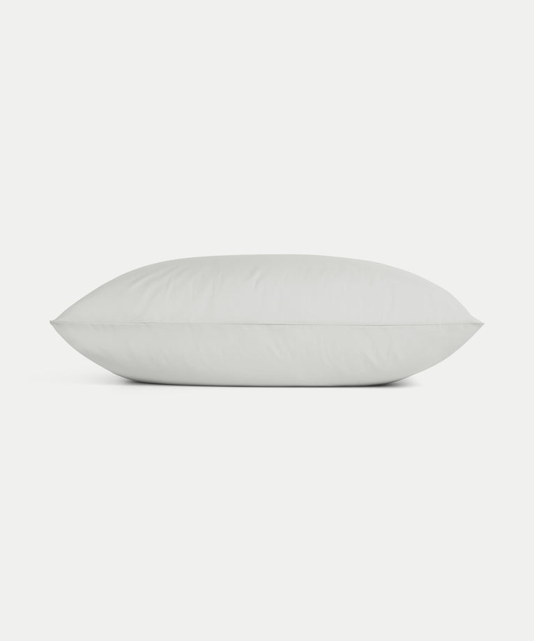 Kinder-Kissenbezug ägyptische Baumwolle 400TC Perkal Silver Grey - Petit Hôtel