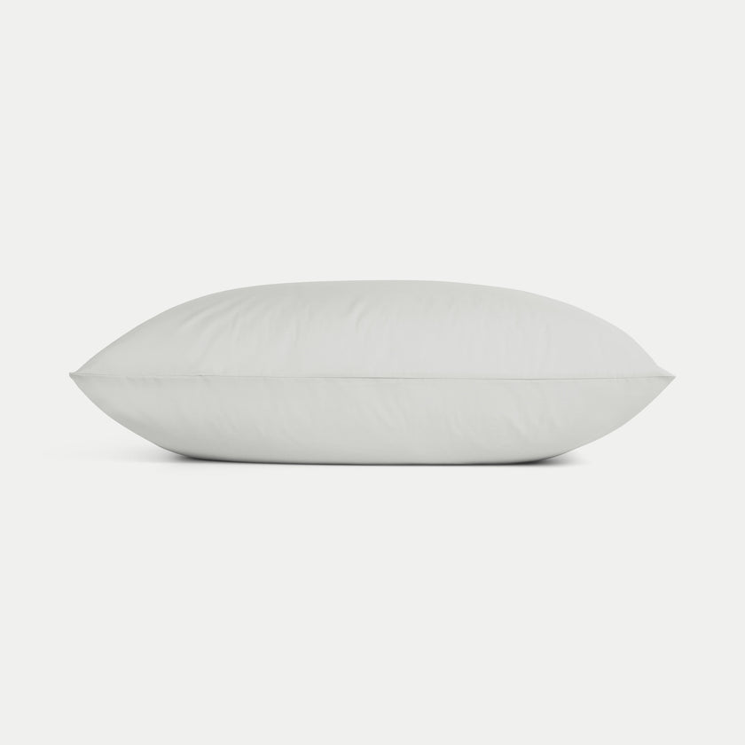 Kinder-Kissenbezug ägyptische Baumwolle 400TC Perkal Silver Grey - Petit Hôtel