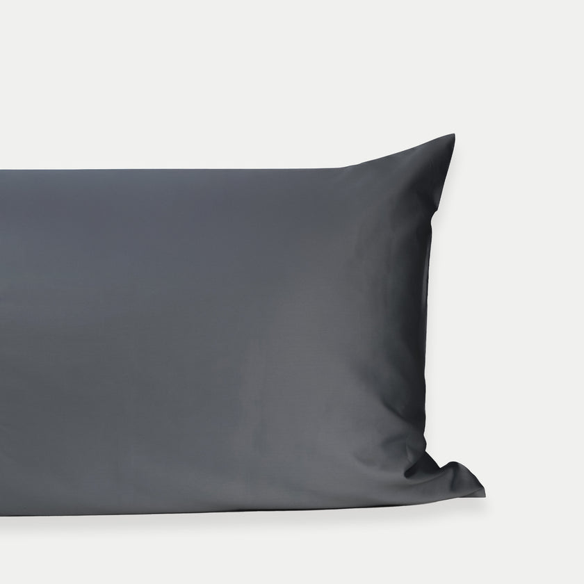 Kissenbezug ägyptische Baumwolle 400TC Satin | Stormy Grey
