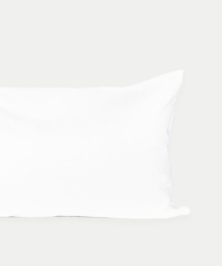 2er-Set Kissenbezüge ägyptische Baumwolle 400TC Satin | Weiß