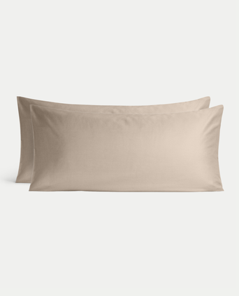 Set von 2 Kissenbezügen ägyptische Baumwolle 400TC Satin | Champagner Set von 2 Kissenbezügen ägyptische Baumwolle 400TC Satin | Champagner