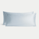 Set von 2 Kissenbezügen ägyptische Baumwolle 400TC Satin | Pastel Blue