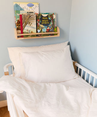Kinderbettbezug ägyptische Baumwolle Perkal 400TC Chalk White - Petit Hôtel Kinderbettbezug ägyptische Baumwolle Perkal 400TC Chalk White - Petit Hôtel