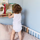 Kinder-Spannbettlaken ägyptische Baumwolle 400TC Perkal Latte - Petit Hôtel