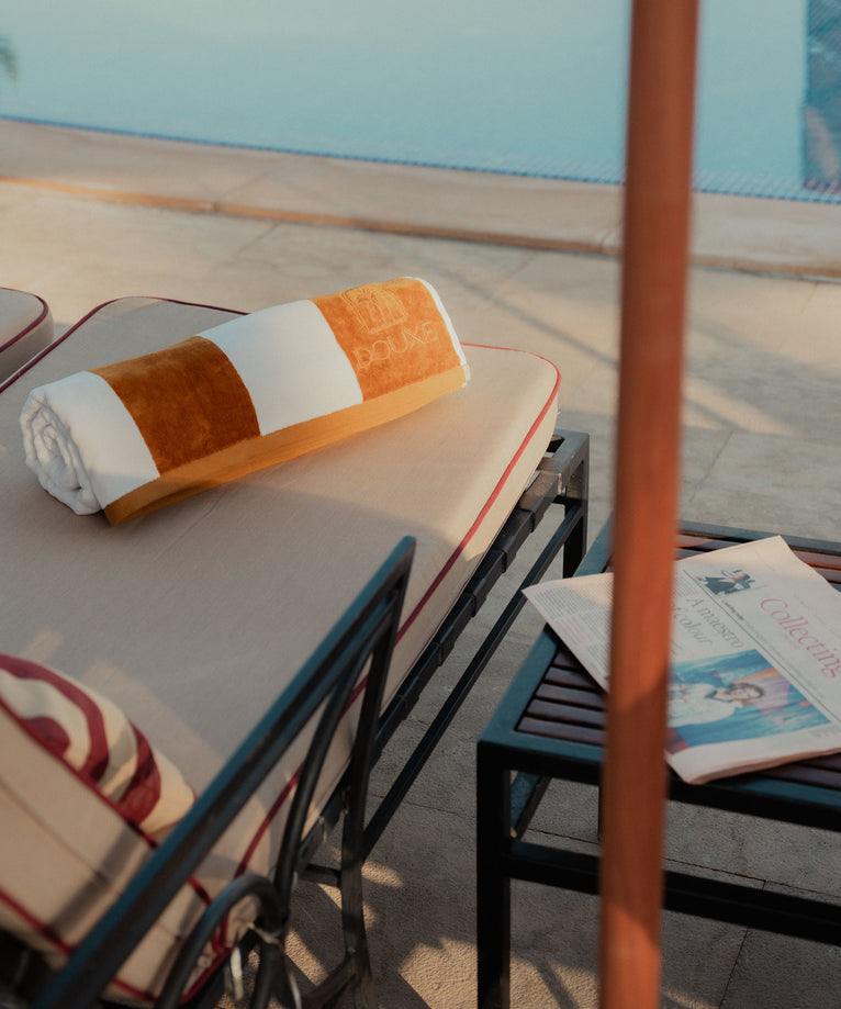 Hotel-Strandtuch Mustard 100x180 cm