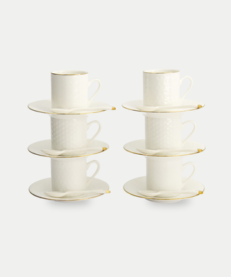 18-teiliges Tokyo Design Studio Espressoset – Nippon White Gold Rim 18-teiliges Tokyo Design Studio Espressoset – Nippon White Gold Rim