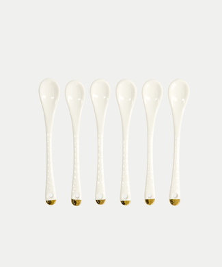 6-teiliges Tokyo Design Teelöffel-Set - Golden Rim 6-teiliges Tokyo Design Teelöffel-Set - Golden Rim
