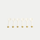 6-teiliges Tokyo Design Teelöffel-Set - Golden Rim