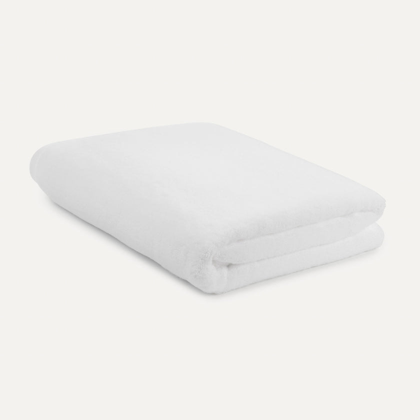 Zero-Twist Baumwoll-Handtuch 100x180 cm | Weiß