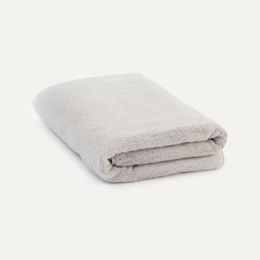 Zero-Twist Baumwollhandtuch 100x180 cm | Silbergrau